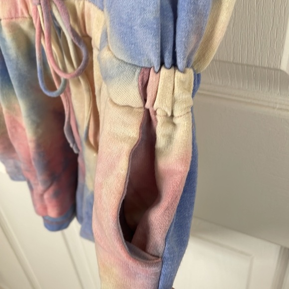 Pink Lily - Tie Dye Romper "Think a Happy Thought" - Picture 8 of 10